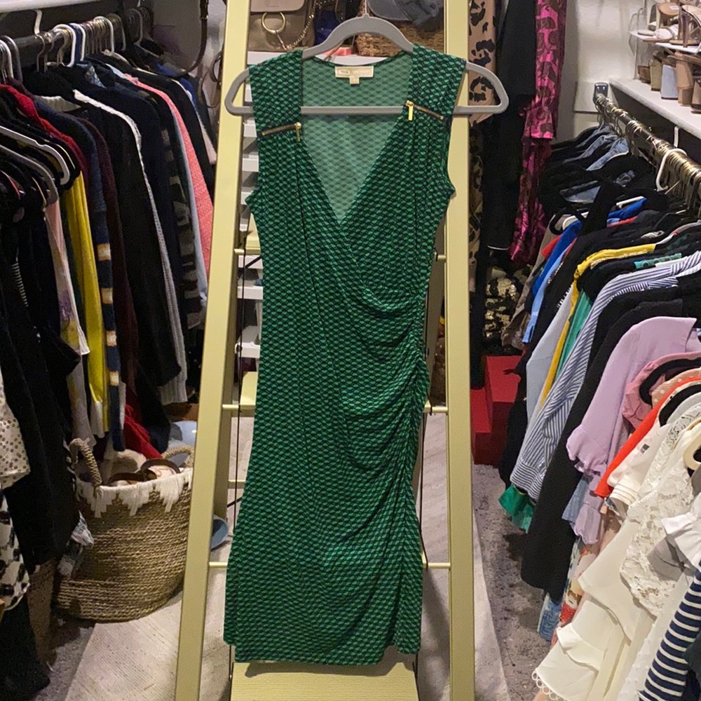 Michael Kors emerald green dress